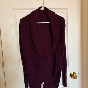 Express Deep Burgundy Cardigan Sweater